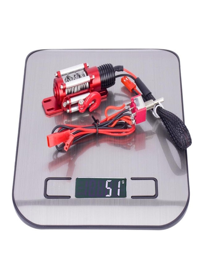 VNUHV RC Car Metal Steel Wired Automatic Simulated Winch with Switch for 1/10 RC Crawler Car Axial SCX10 RBX10 D110 D90 TRX4 TRX6 - Image 2